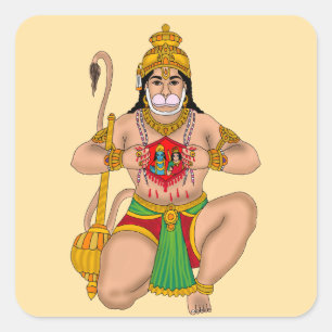 Lord Hanuman Aufkleber