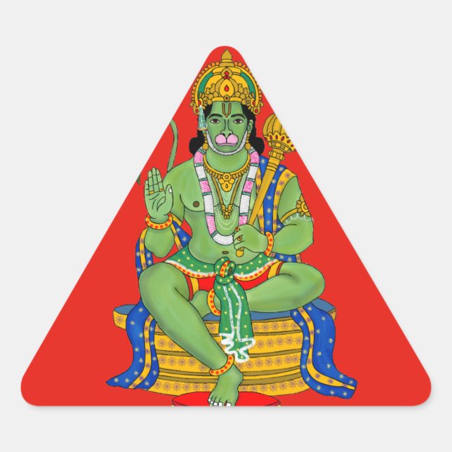 Lord Hanuman Aufkleber (Vorderseite)