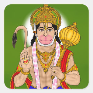 Lord Hanuman Aufkleber