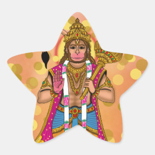 Lord Hanuman Aufkleber