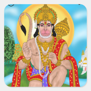 Lord Hanuman Aufkleber – Spirituell & Motivierend 