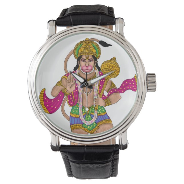 Lord Hanuman Clock Armbanduhr (Vorderseite)