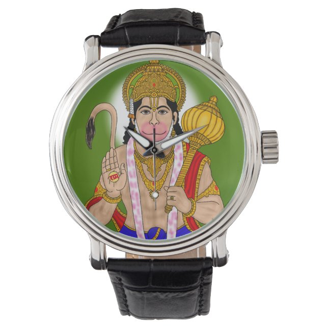 Lord Hanuman Clock Armbanduhr (Vorderseite)