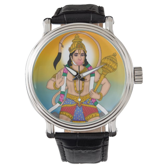 Lord Hanuman Clock Armbanduhr (Vorderseite)