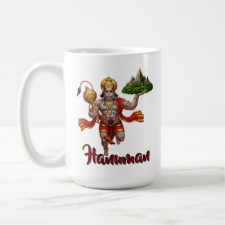 Lord Hanuman Flying Lifting Mountain Kaffeetasse