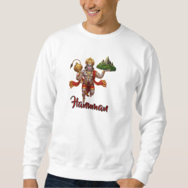 Lord Hanuman Flying Lifting Mountain Sweatshirt