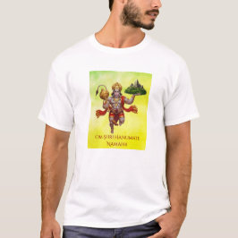 Lord Hanuman Flying Lifting Mountain T-Shirt