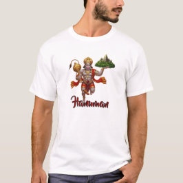 Lord Hanuman Flying Lifting Mountain T-Shirt
