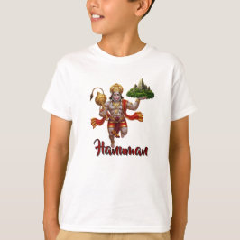 Lord Hanuman Flying Lifting Mountain T-Shirt