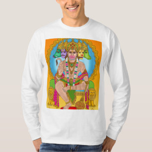 Lord Hanuman Full Sleeve Shirt   Powerful Hindu De