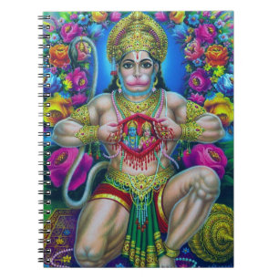 Lord Hanuman, hindischer Gott Notizblock