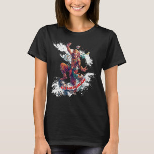 Lord Hanuman - Hindu-Gott-DISTRESSED-SKRATCHED-Loo T-Shirt