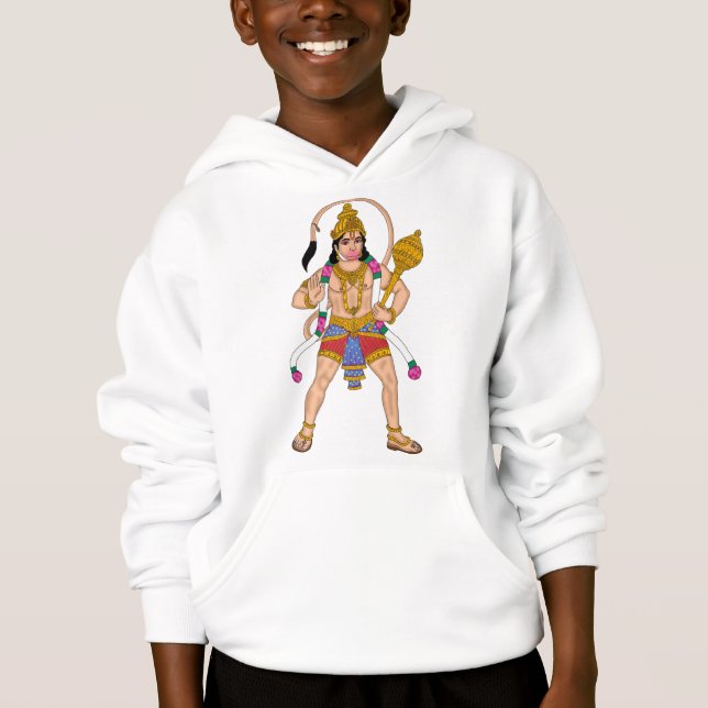 Lord Hanuman Kapuzenpullover Hoodie (Vorderseite)
