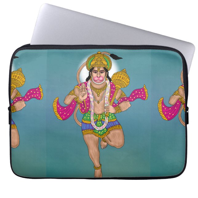 Lord Hanuman Laptop Cover (Vorderseite)