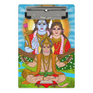 Lord Hanuman Papierpad Mini Klemmbrett