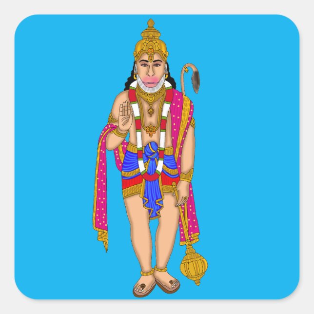 Lord Hanuman Sticker (Vorderseite)