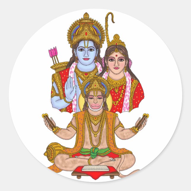 Lord Hanuman Stickers (Vorderseite)