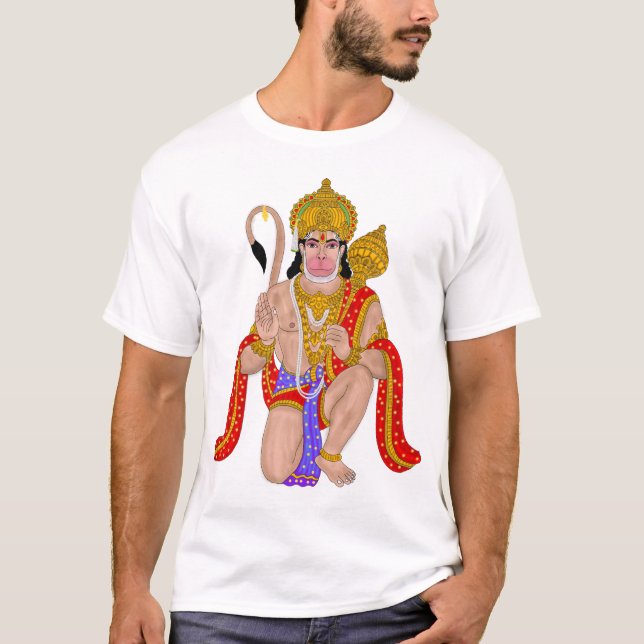 Lord Hanuman T-Shirt – Spiritual & Devotional Wear (Vorderseite)