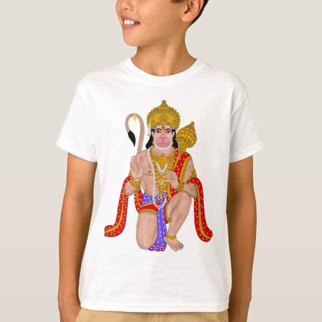 Lord Hanuman T-Shirt – Spiritual & Devotional Wear (Vorderseite)