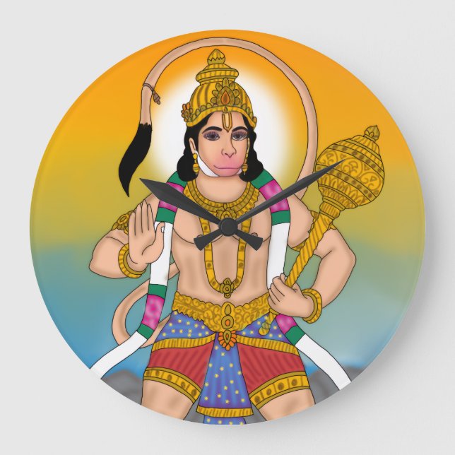 Lord Hanuman Uhr (Vorderseite)