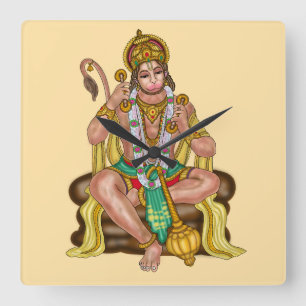 Lord Hanuman Wanduhr