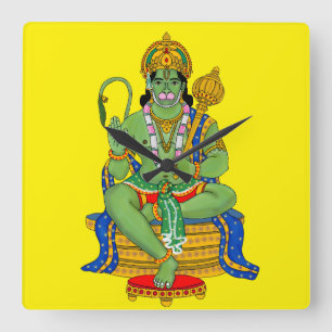 Lord Hanuman Wanduhr