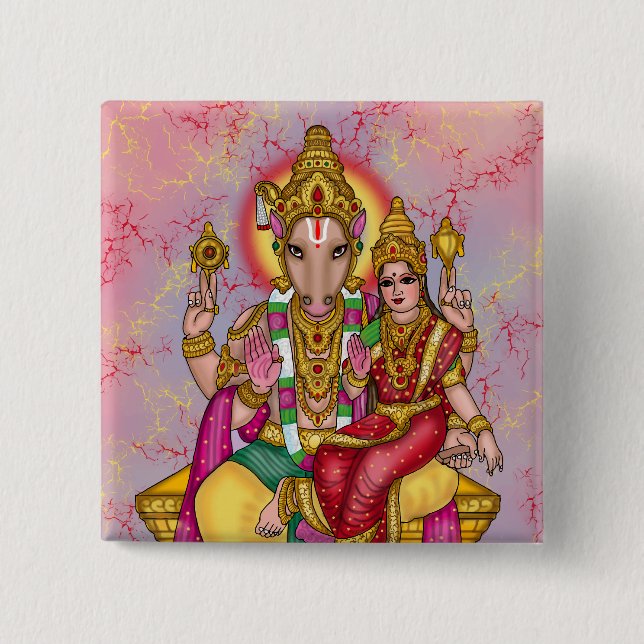 Lord Hayagriva Knopf  Button (Vorderseite)