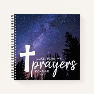 Lord Heather My Prayers Night Sky Prayer Journal Notizbuch