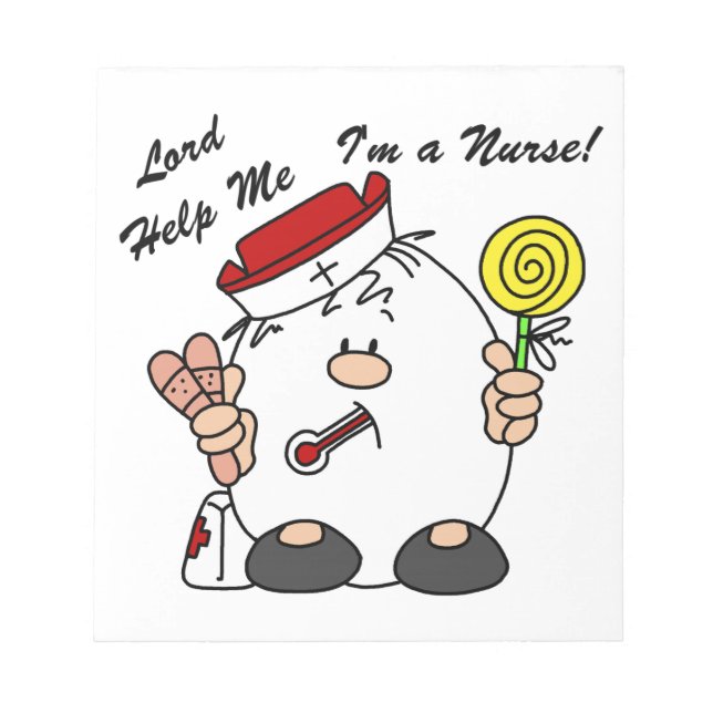 Lord Help Me I'm a Nurse Notizblock (Vorderseite)
