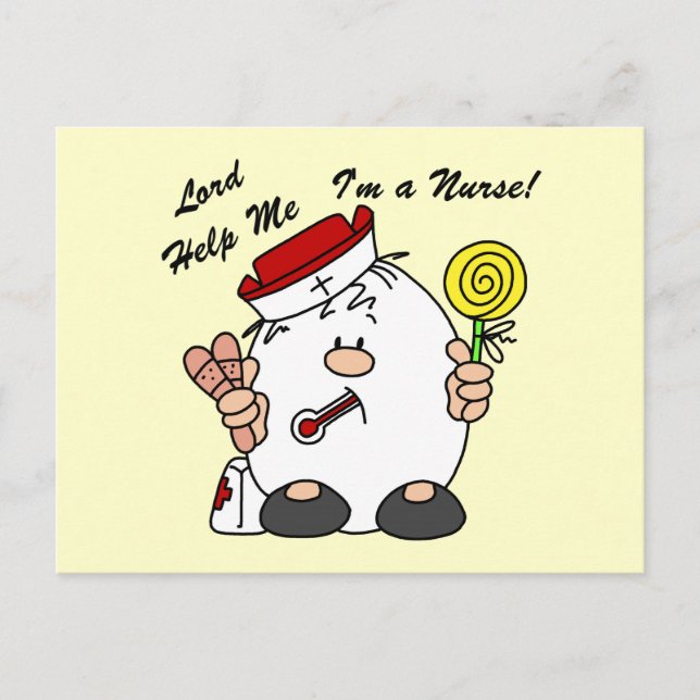 Lord Help Me I'm a Nurse Postkarte (Vorderseite)