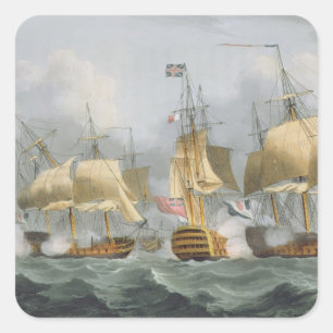 Lord Howe in der Königin Charlotte, Breaking the E Quadratischer Aufkleber