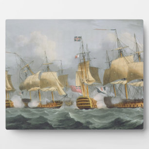 Lord Howe in the Queen Charlotte, Breaking the Ene Fotoplatte