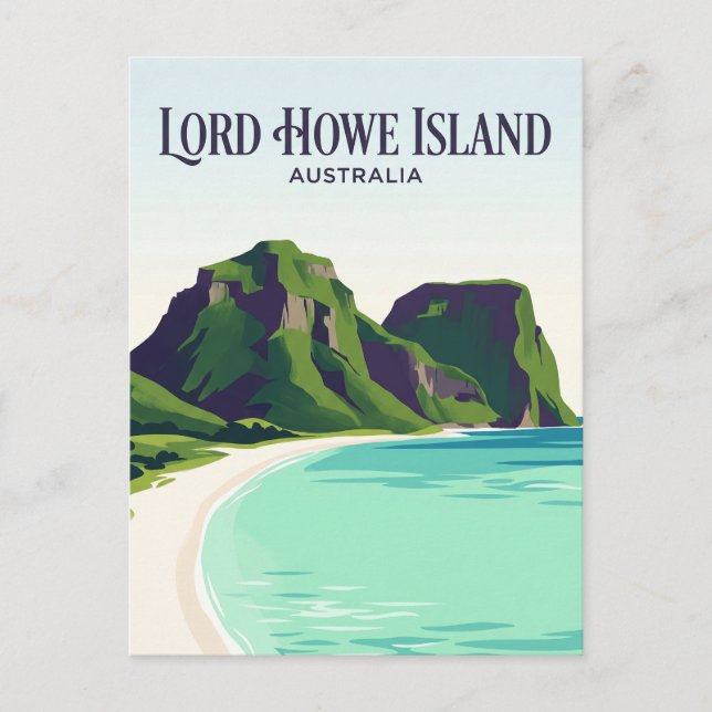 Lord-Howe-Insel Australien Postkarte (Vorderseite)