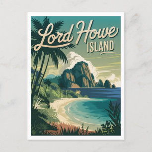 Lord-Howe-Insel Vintage Postkarte