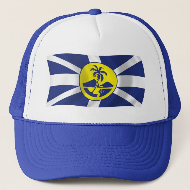 Lord Howe Island Flag Hat Truckerkappe (Vorderseite)