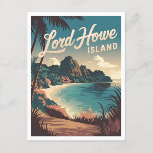 Lord Howe Island Vintag Postkarte