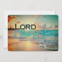 "Lord I dry for you"-Karte