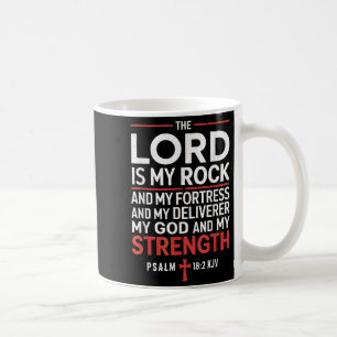 Lord is my Rock Gospel Christlich Pray Faith Bibel Kaffeetasse