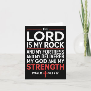 Lord is my Rock Gospel Christlich Pray Faith Bibel Karte