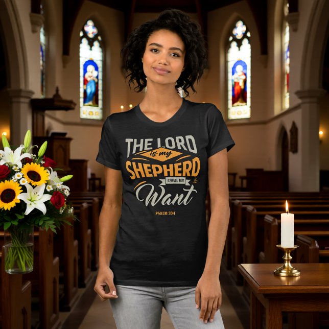 Lord Is My Shepherd I Shall Not Want Modern T-Shirt (Von Creator hochgeladen)