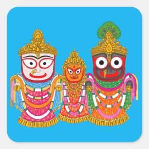 Lord Jagannath Aufkleber