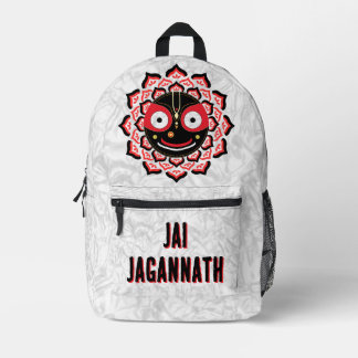 Lord Jagannath Face Chakra Hindu Deity Bedruckter Rucksack