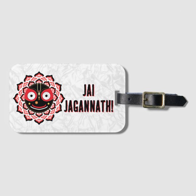Lord Jagannath Face Chakra Hindu Deity Gepäckanhänger (Vorderseite (Horizontal))