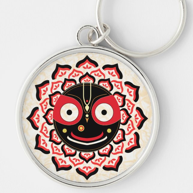 Lord Jagannath Face Chakra Hindu Deity Schlüsselanhänger (Vorne)