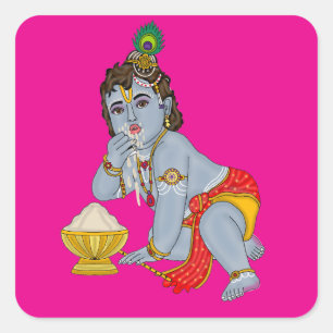 Lord Krishna Aufkleber