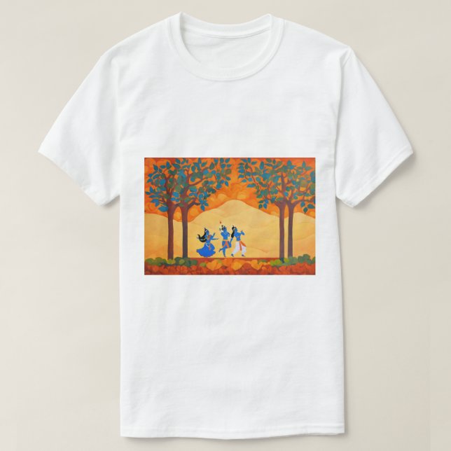Lord krishna dance with radha T-Shirt (Design vorne)