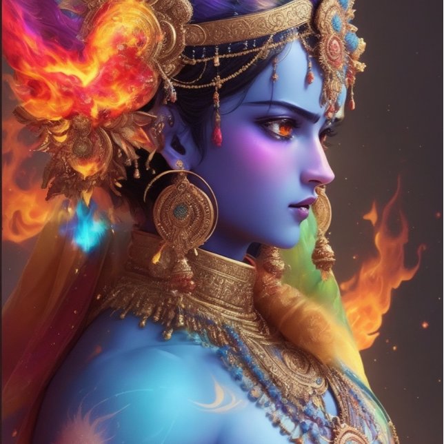 Lord Krishna - Der Superheld T-Shirt (krishna-the superhero)