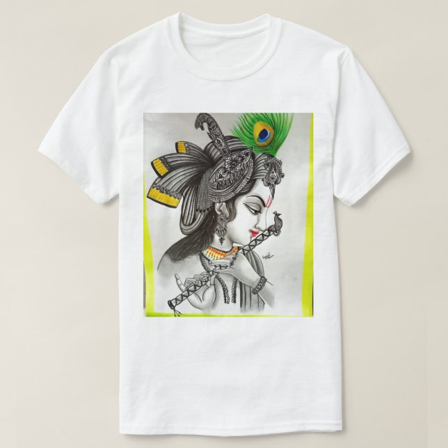 Lord Krishna entwirft T - Shirt für Männer (Design vorne)