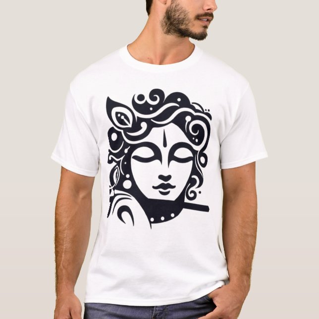 Lord Krishna Face v2 T-Shirt (Vorderseite)