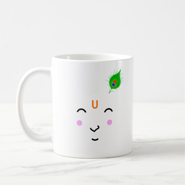 Lord Krishna Janmashtami Laddu Gopal Kaffeetasse (Links)